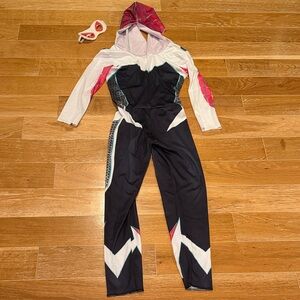 Spider Gwen-Themed Costume with Mask